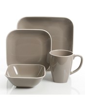 Gibson Signature Living Chelsea Dinnerware 16 PC Set, Service for 4 NEW - £54.75 GBP
