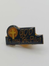 God Is My Co-Pilot Not Vintage Enamel Pin 1987 - £19.59 GBP