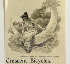 Crescent Bicycles 1894 Advertisement Victorian Bikes New Line Moon #2 AD... - $19.99