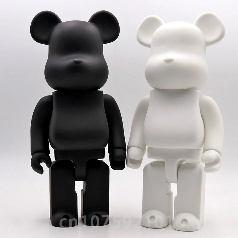 Quality 400% @Brick Bearbricks Figuras Bear Action Figures Diy Painted M... - £10.90 GBP+