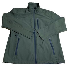 Swiss Tech Softshell Jacket Men&#39;s M (38-40) Green Coat Full Zip - $27.72
