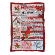 Cardinal Memorial Gift For Loss Of Loved One, In Loving Memory Blanket, Sympathy - £47.81 GBP