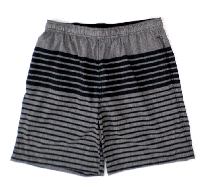 Kirkland Signature Swimwear Men&#39;s Swim Trunks Shorts M Gray Stripe - $6.44