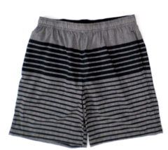 Kirkland Signature Swimwear Men&#39;s Swim Trunks Shorts M Gray Stripe - £7.12 GBP