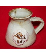 Vintage VAIL &#39;84 Souvenir Pottery Stoneware Coffee Mug Cup Wide Bottom C... - £15.49 GBP