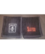 Metallica Slayer Embroidered Golf Sport Towel Set 16x18 Black  - $43.57 CAD