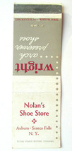 Nolan&#39;s Shoe Store - Auburn, Seneca Falls, New York 20 Strike Matchbook Cover NY - £1.59 GBP