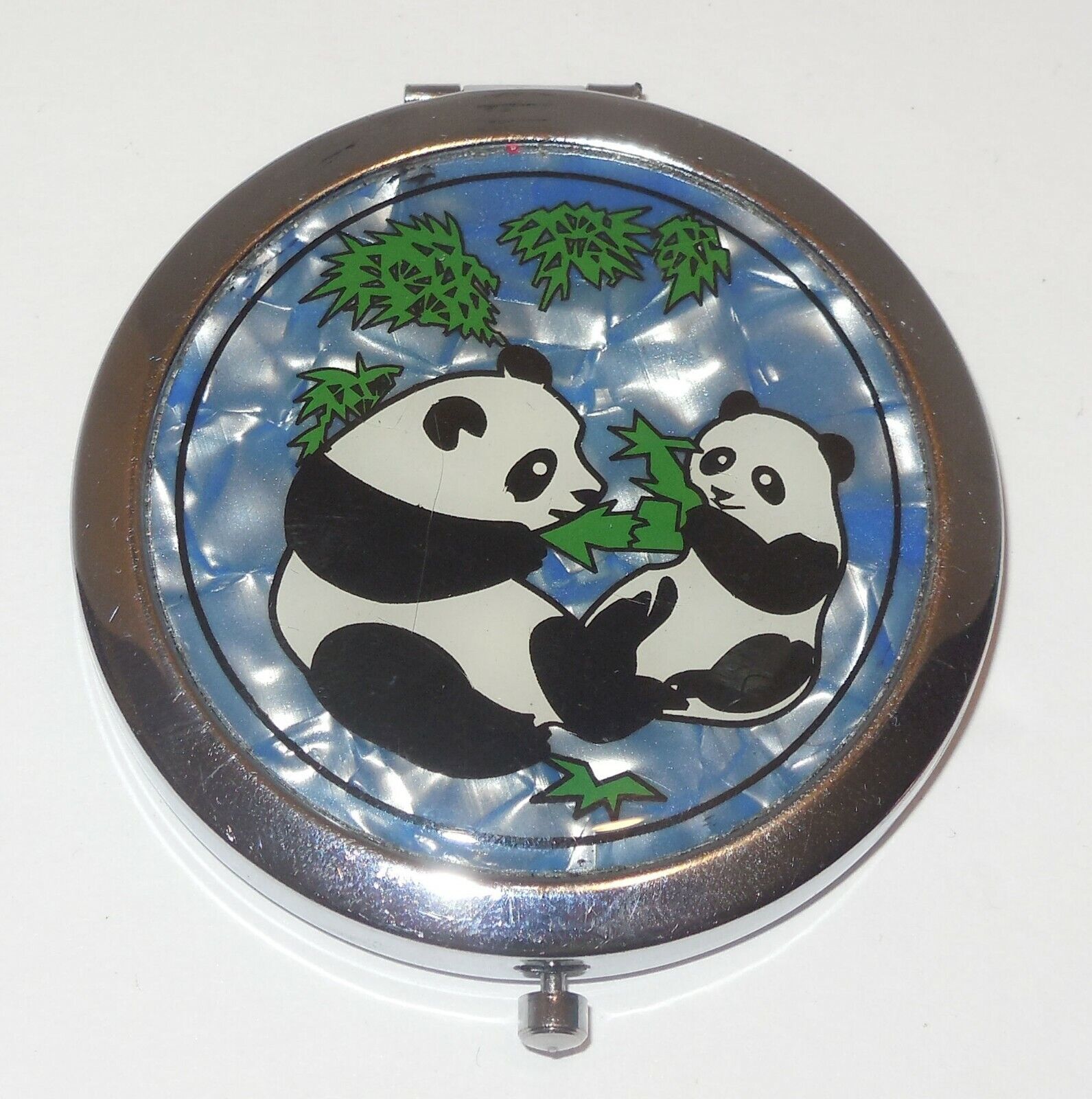 Primary image for Makeup Compact with Panda Bear Design