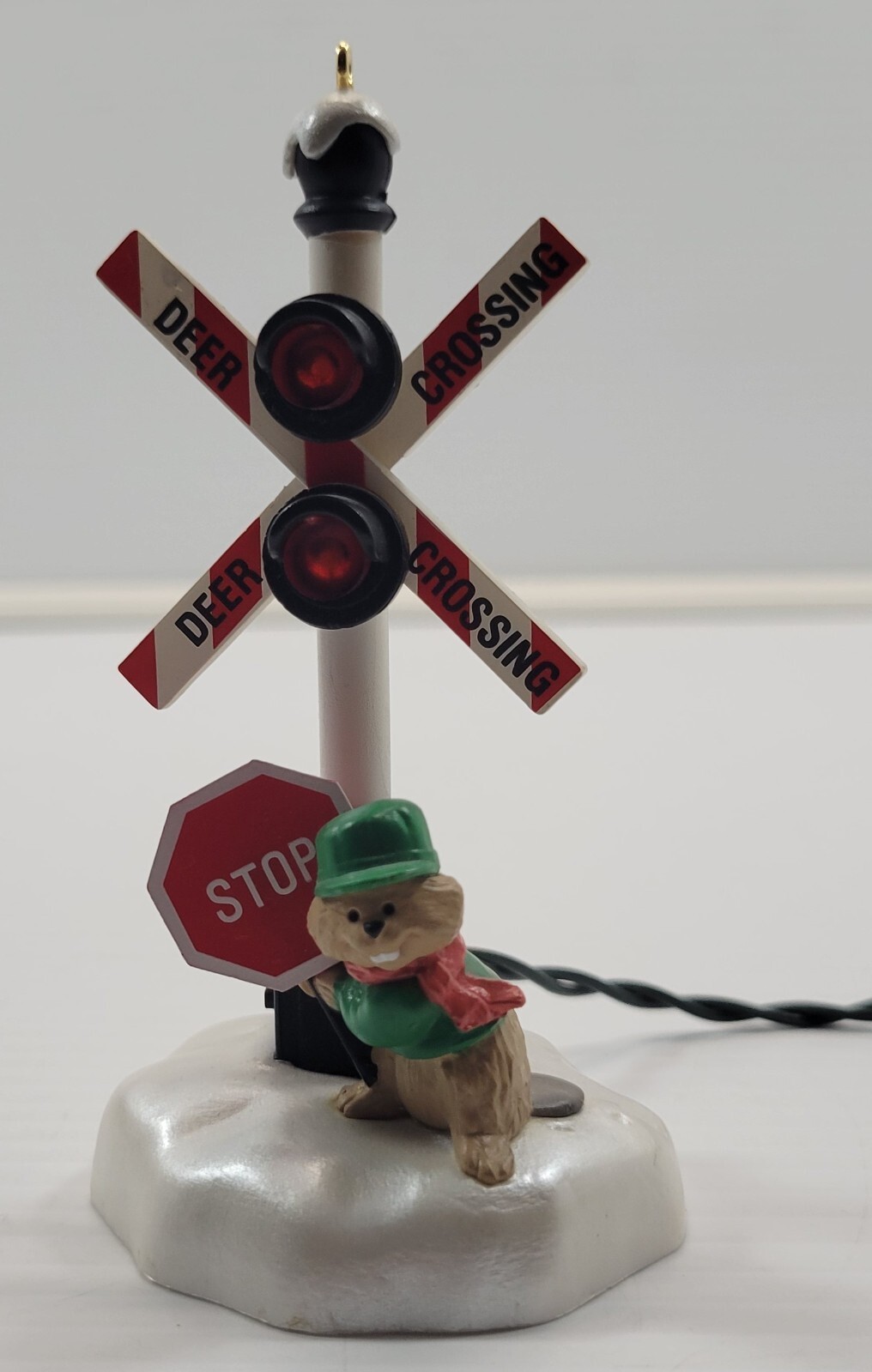 *X17) 1990 Hallmark Keepsake Deer Crossing Magic Christmas Ornament Item image 3
