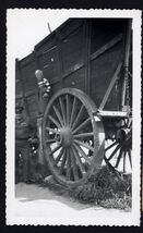 from ALBUM * SNAPSHOT 1950's Ghost Town Ore Wagon BIG Wheel Knott's Berr... - $8.86