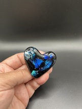 Objet de Arte - Handmade Dichroic Art Glass Heart Keepsake- “You Are Lov... - £34.71 GBP