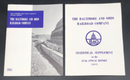 1963 Baltimore &amp; Ohio Railroad BO B&amp;O 137th Annual Report &amp; Supplement - $36.26