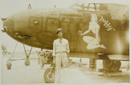 Nose Art WWII A-20 Havoc Original Photo Pinup Girl &quot;Tuffy&quot; Pilot Lt. Whiting - £98.92 GBP
