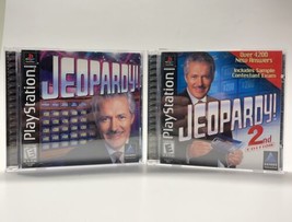 Jeopardy 1st &amp; 2nd Edition Sony PlayStation 1 PS1 Lot Complete Tested Free Ship - £15.70 GBP