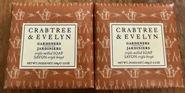 Crabtree &amp; Evelyn Gardeners Bar Soap Triple Milled 10.5oz (2x3.5oz) 2pc Set - $11.87
