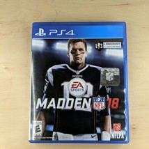 Madden 18 Sony PlayStation 4 PS4 NFL Tom Brady Football Game - £9.16 GBP