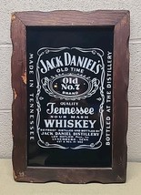 Vtg Jack Daniels Tennessee Whiskey Bar Sign Mirror Wood Frame Old No 7 -... - €34,10 EUR