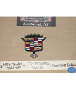 NEW DEALER TAKE-OFF 1977-1979 CADILLAC DEVILLE HOOD CREST EMBLEM ORNAMENT - $1,851.60 MXN