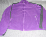 RALPH LAUREN PURPLE AND BLACK SWEATER VERY THICK JACKET ZIP UP WOMENS LARGE - $26.99