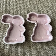 Pink Easter Bunny Ceramic Baking Dish Mold Candy Trinket Bowl Spring Decor - $14.84