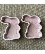 Pink Easter Bunny Ceramic Baking Dish Mold Candy Trinket Bowl Spring Decor - $14.84