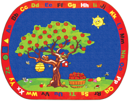 Apple Tree Children&#39;s educational and play printed rug  6&#39;6&quot; x 8&#39;4&quot;  #2014 - £226.73 GBP
