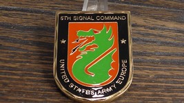US Army Europe 5th Signal Command Commanding General Challenge Coin #930U - £22.52 GBP