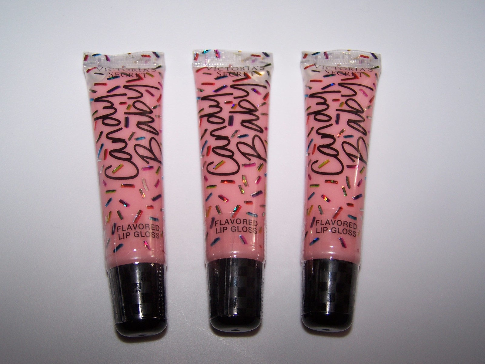 victoria's secret candy baby flavored lip gloss 13 g each - lot of 3