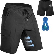 Men&#39;S Padded Mountain Bike Shorts From Hiauspor With 5 Pockets Are - $43.99