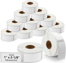 12 Roll Labels 1&quot; X 2-1/8&quot; For Dymo 30336 Labelwriter 400 450 Twin Turbo... - £35.95 GBP