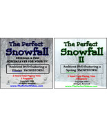 The Perfect Snowfall 1 &amp; 2 SNOWSTORM DVD SET Ambient Video Snow Scenes S... - £11.13 GBP