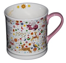 Cath Kidston Folky Friends Allover Print Animals Hearts Mushrooms Etc. M... - $18.99