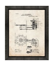 Steering Apparatus For Ships Patent Print Old Look with Beveled Wood Frame - £19.53 GBP+