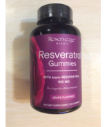 RESERVEAGE BEAUTY - RESVERATROL GUMMIES - 60 Gummies  - 100 mg - GRAPE F... - £11.69 GBP