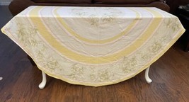 Williams Sonoma Floral Tablecloth 70&quot; Round French Italian Country - $59.28