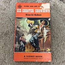 Six-Shooter Showdown Western Paperback Book by William Colt MacDonald 1955 - £9.56 GBP
