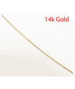 Pure 14k Solid Yellow Gold Round wire ( gauge 13 )  1&quot; , 2&quot;, 6&quot;, 12&quot;  US... - £57.71 GBP