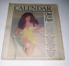 Cher Calendar Newspaper Supplement Vintage 1991 Cover Ice Cube Wayne's W... - $34.99