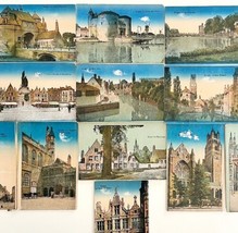Bruges Belgium Postcards Lot Of 12 1920-1930 Landmarks Buildings PCBG11D - £19.68 GBP