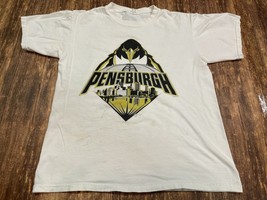 Pittsburgh Penguins “Pensburgh” Men&#39;s White NHL Hockey T-Shirt - Medium - £3.19 GBP