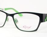 KAOS KK317 Col.1 Black /Green UNIQUE RARE EYEGLASSES GLASSES 53-16-135mm... - $155.91