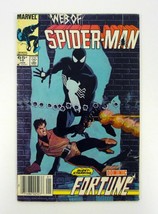 Web of Spider-Man #10 Marvel Comics Dominic Fortune Newsstand Edition VG 1986 - £2.38 GBP