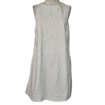 Tan Sleeveless Shift Dress with Pockets Size Small New with Tags  - £27.76 GBP