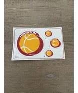 NBA Houston Rockets Errored 1993 KTRH Hoopline Logo Basketball Sticker P... - £43.82 GBP