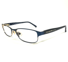 Kate Spade Eyeglasses Frames AMBROSETTE DA4 Blue Gold Cat Eye 52-17-135 - £48.40 GBP
