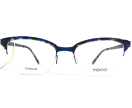 Modo Eyeglasses Frames MODEL 4515 BLUTT Blue Tortoise Half Rim 51-18-140 - £98.10 GBP