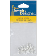 Jewelry Designer Slimpack Metal Findings Spring Rings 7 mm Silver - £12.68 GBP
