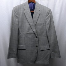 Jack Victor 48L Gray Glenn Plaid Napoliwood 2 Btn Blazer Suit Jacket Sport Coat - £83.11 GBP