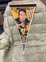 Green Bay Packers Brett Favre MVP 3 In A Row Wincraft Pennant  Limited edition - £19.44 GBP
