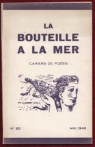 Poetry Booklet Bouteille A La Mer Art Literature No 50 1946 - £72.54 GBP